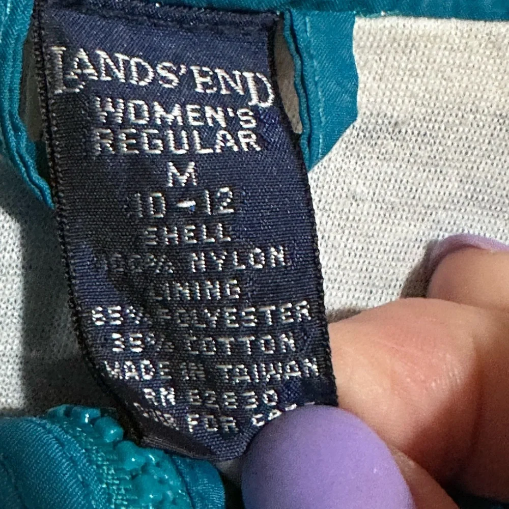 Lands End vintage retro wind suit exercise lined‎ sz med stranger things SZ med